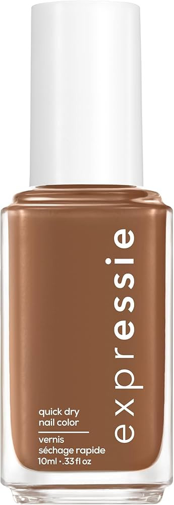 Essie expressie, Quick-Dry Nail Polish, 8-Free Vegan, Warm Brown, Cold Brew Crew, 0.33 fl oz | Amazon (US)