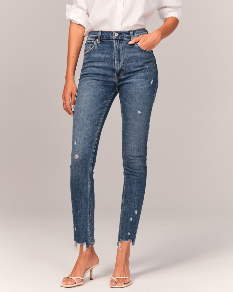 Women's High Rise Skinny Jeans | Women's Up to 30% Off Select Styles | Abercrombie.com | Abercrombie & Fitch (US)