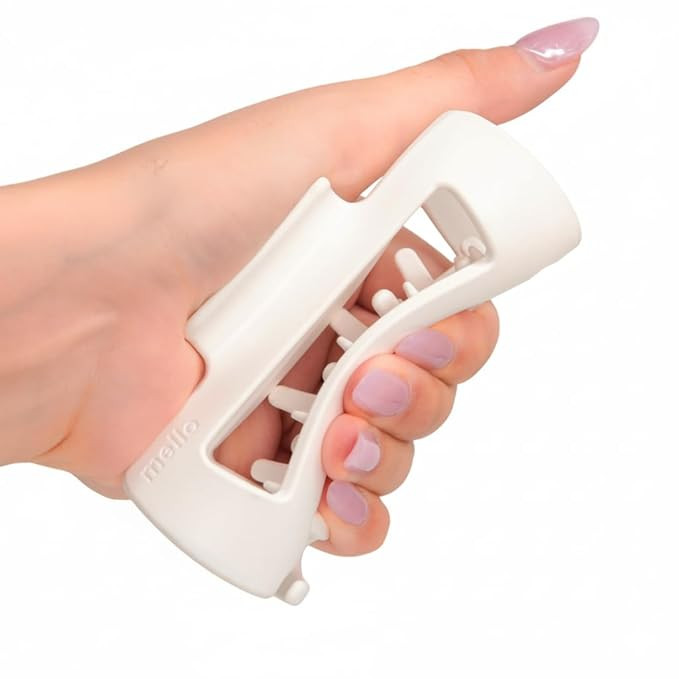 The Original Mello Hair Claw Clip Squishy Claw Clip Made in Korea Patent Pending 30021976 (White,... | Amazon (US)