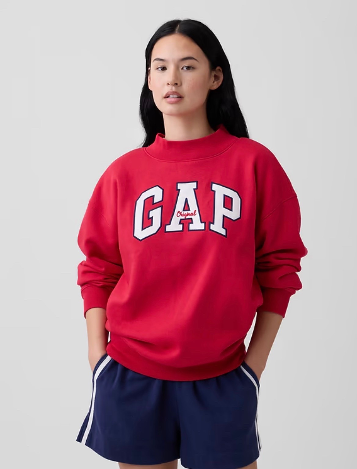 Oversized Gap Logo Mockneck Tunic Sweatshirt

Gap factory 
Cute tunic top under $30

#LTKgrwm #LTKootd
