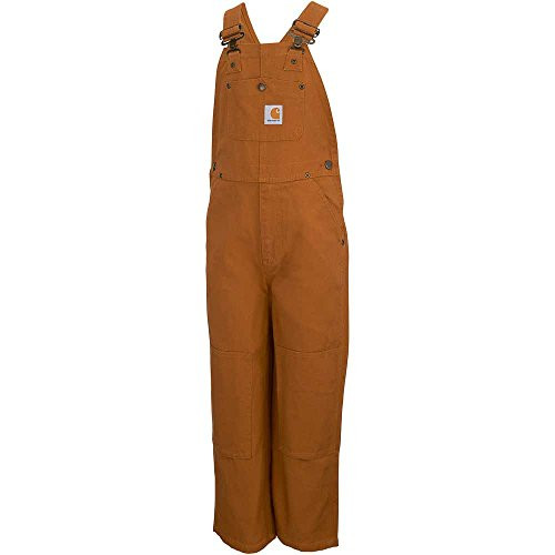 Carhartt boys Bib (Lined and Unlined) Overalls, Carhartt Brown Canvas, 1 6 US | Amazon (US)
