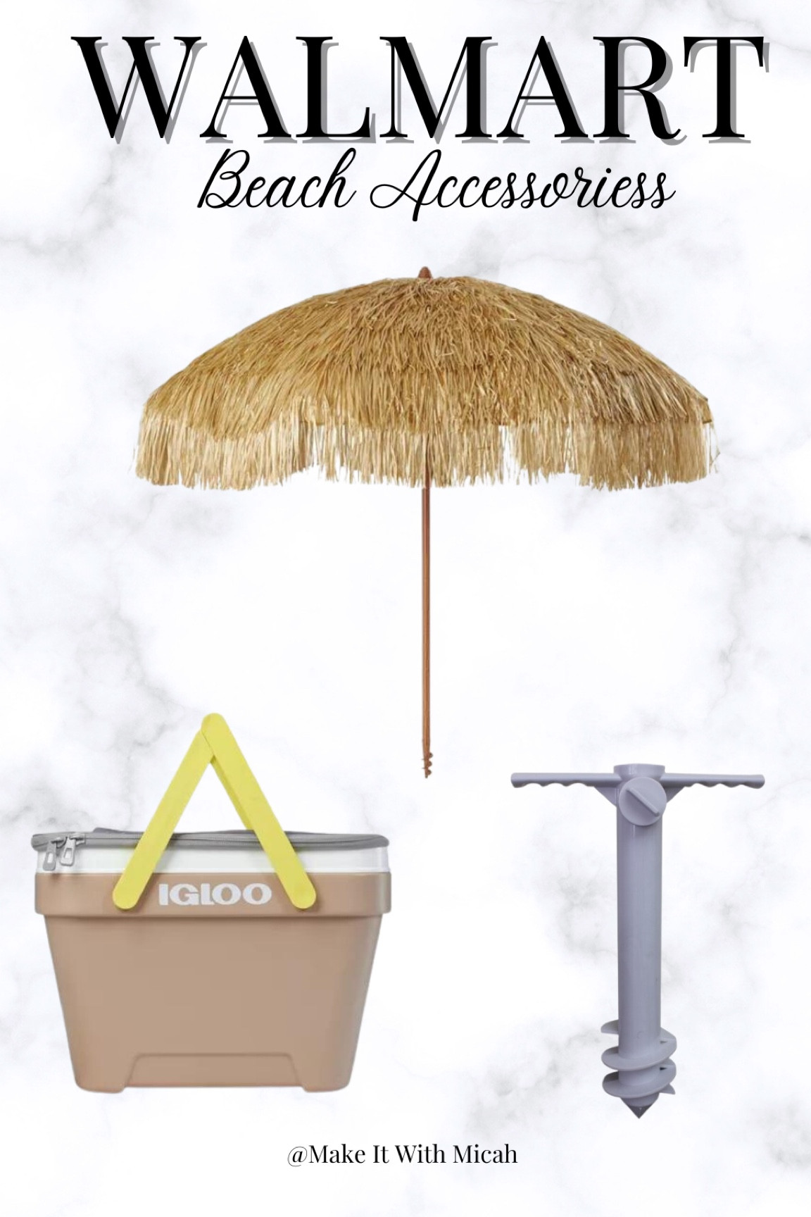 Stylish beach accessories for an affordable price! Shop the pic below and follow @Make It With Micah for more!

Beach umbrella; beach accessories; beach cooler;
Amazon finds; Walmart finds 

#LTKFind #LTKunder50 #LTKswim