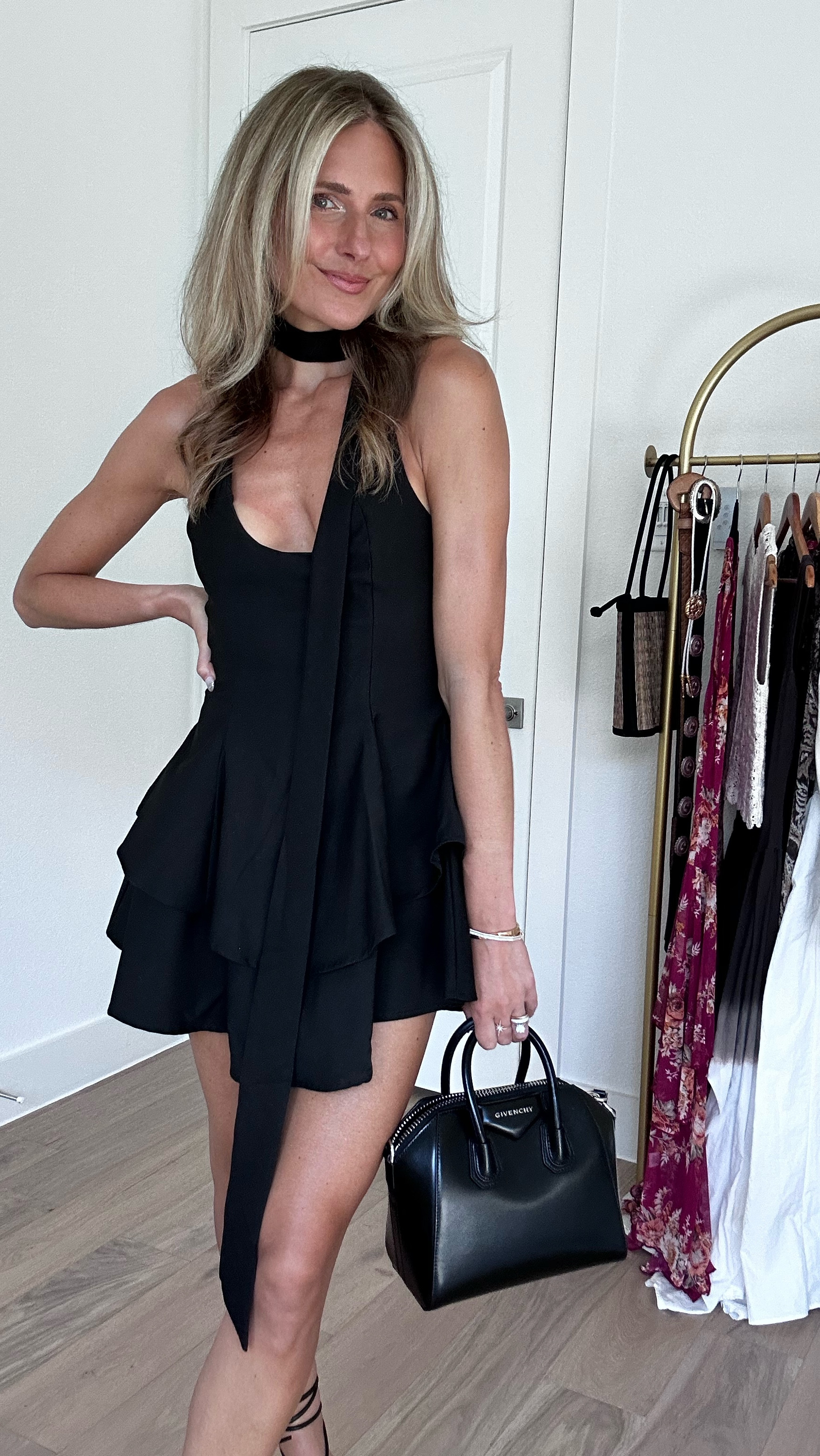 Date night outfit! OOTN! Summer ready. Drop waist dress with neck tie! She’s flirty and snatches you in! On sale too! Get my look 🫶🏻 I’m wearing a size 2

#LTKFindsUnder50 #LTKSummerEdit #LTKStyleTip