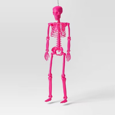 36" Skeleton Halloween Decorative Prop Pink - Hyde & EEK! Boutique™ | Target