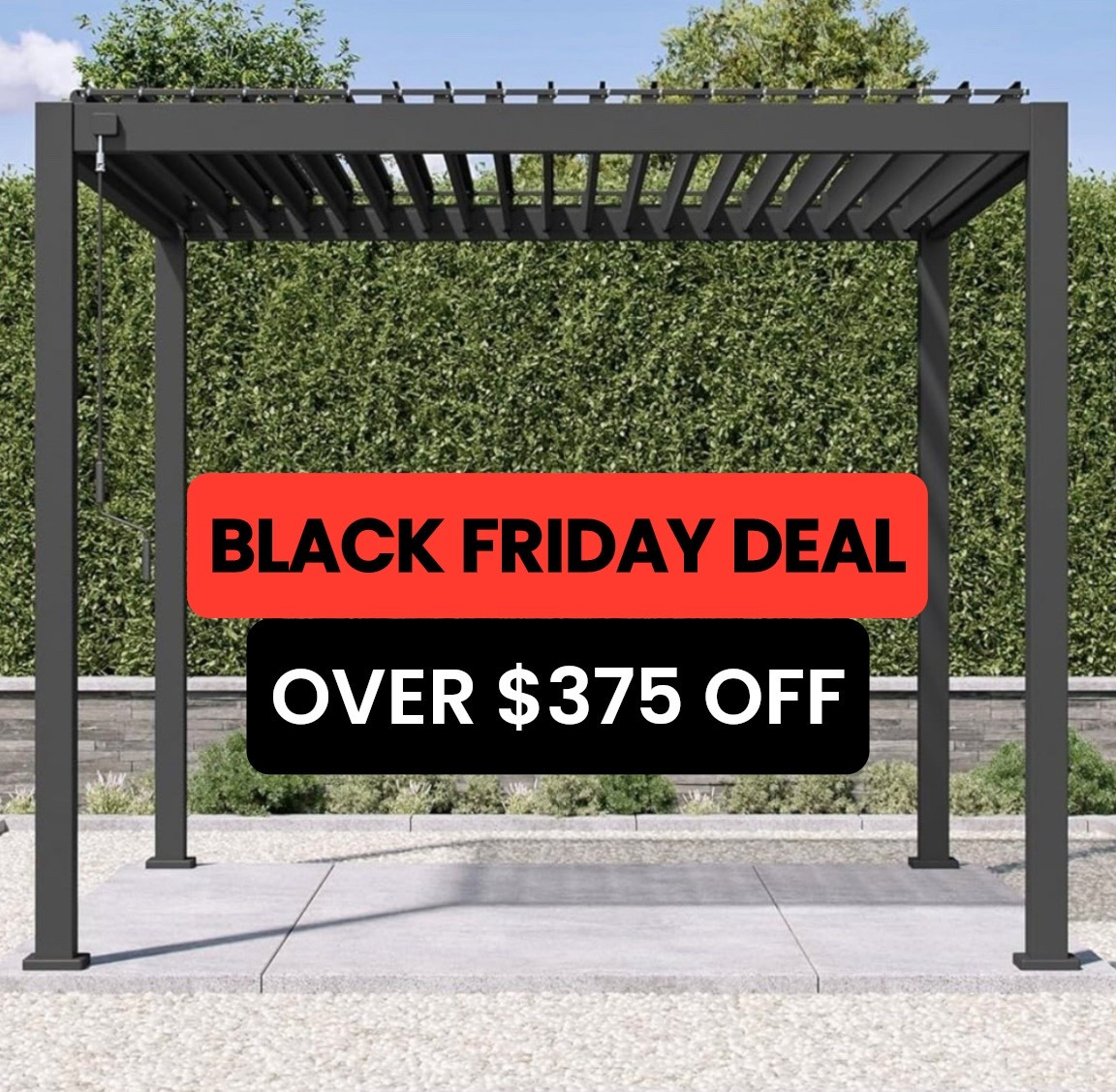 BLACK FRIDAY DEAL! 🔥 $379.80 OFF! 🔥Pergola Gazebo, 10Ft x 10Ft, Full Aluminum Frame, Adjustable Roof (Charcoal)

#LTKSeasonal

#LTKCyberWeek #LTKSaleAlert