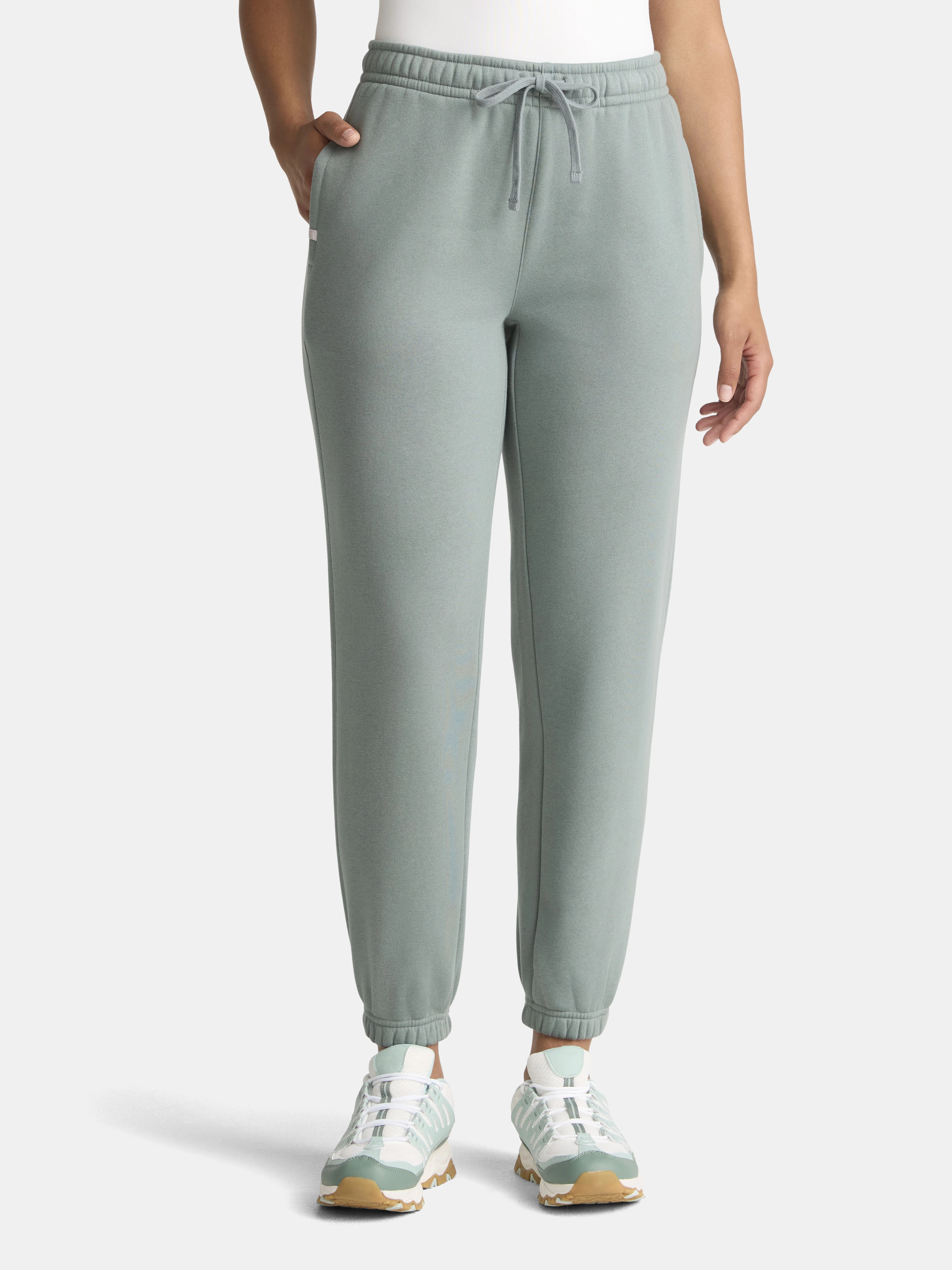 Athletic Works Women's and Women's Plus Fleece Jogger Sweatpants, Sizes XS-4X | Walmart (US)