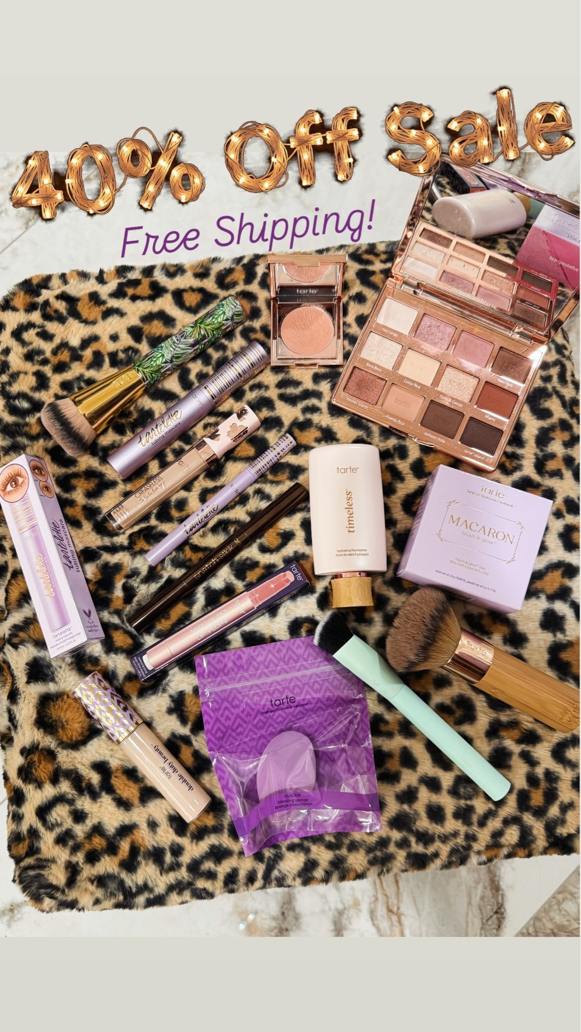 Surprise cyber sale 40% off for Tarte members

@Tarte