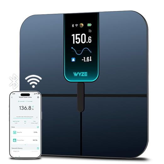 Wyze Scale Ultra, Smart Scale with 4.3" Color Display, Digital Bathroom Scale for Body Weight BMI... | Amazon (US)
