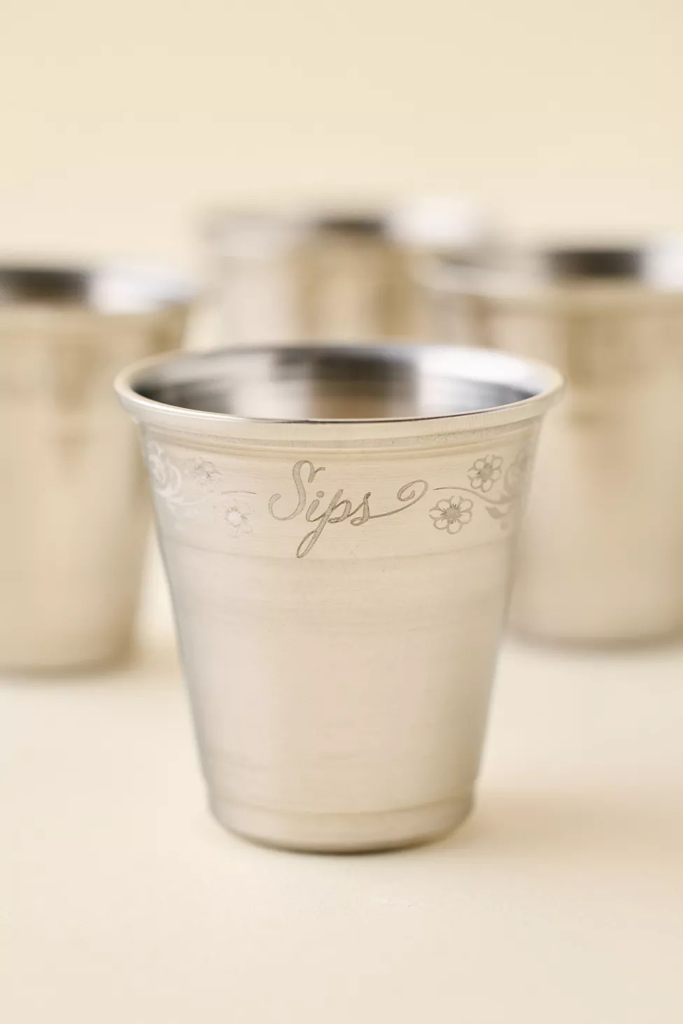 Esme Stainless Steel Shot Glass Set | Urban Outfitters (US and RoW)