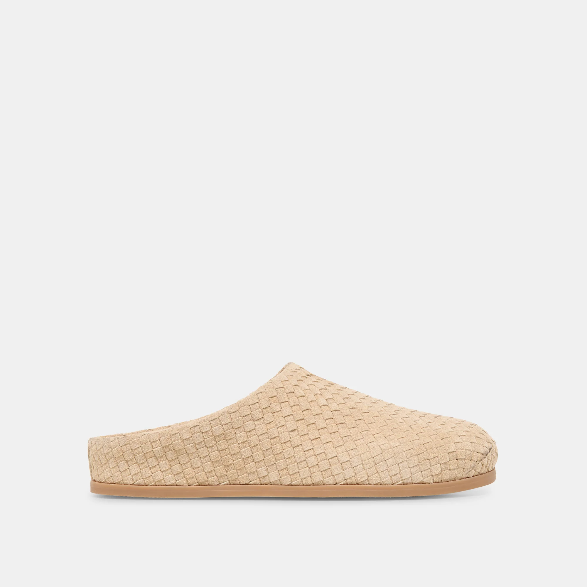 JUDITH WOVEN Camel Woven Suede Slip-On Flats | Dolce Vita | DolceVita.com