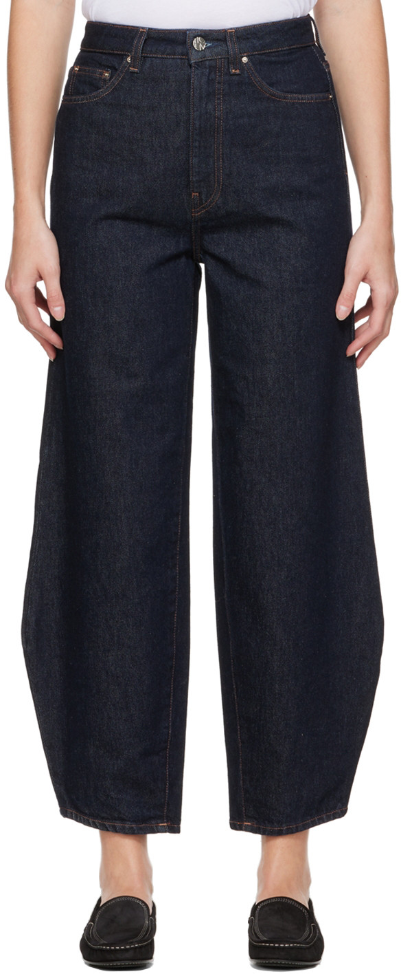 TOTEME Blue Barrel Jeans | SSENSE