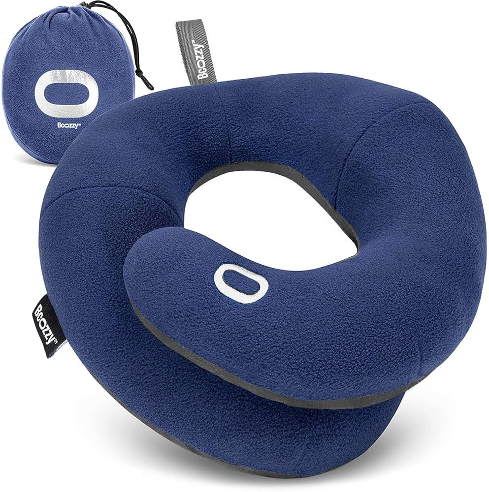 BCOZZY Travel Neck Pillow for Airplane – Patented Double Support for Head, Neck, and Chin. Best... | Amazon (US)