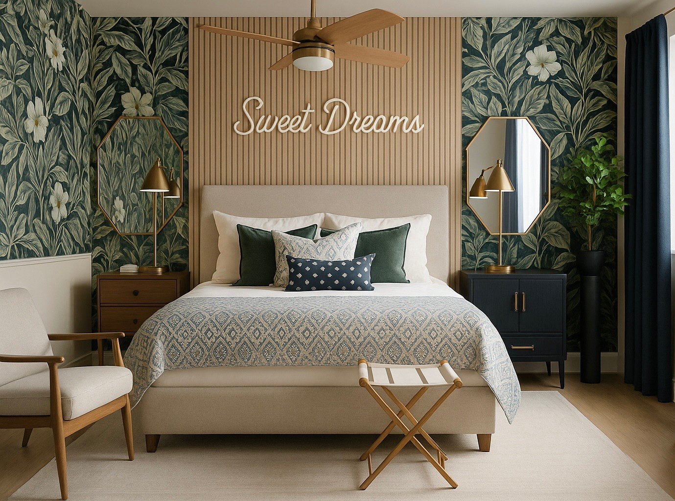 Inspired by lush island landscapes, this design blends cool ocean blues, vibrant jungle greens, and sun-kissed touches of orange, bringing a refreshing yet cozy vibe. Warm wood accents add a natural elegance, creating the perfect balance between relaxation and adventure.

Picture yourself unwinding in this dreamy retreat where every detail whispers tropical bliss. 🌿🏝️

#TropicalEscape #DreamyRetreat #AirbnbDesign #IslandVibes

#LTKStyleTip #LTKSaleAlert #LTKHome

#LTKHome #LTKSaleAlert #LTKStyleTip