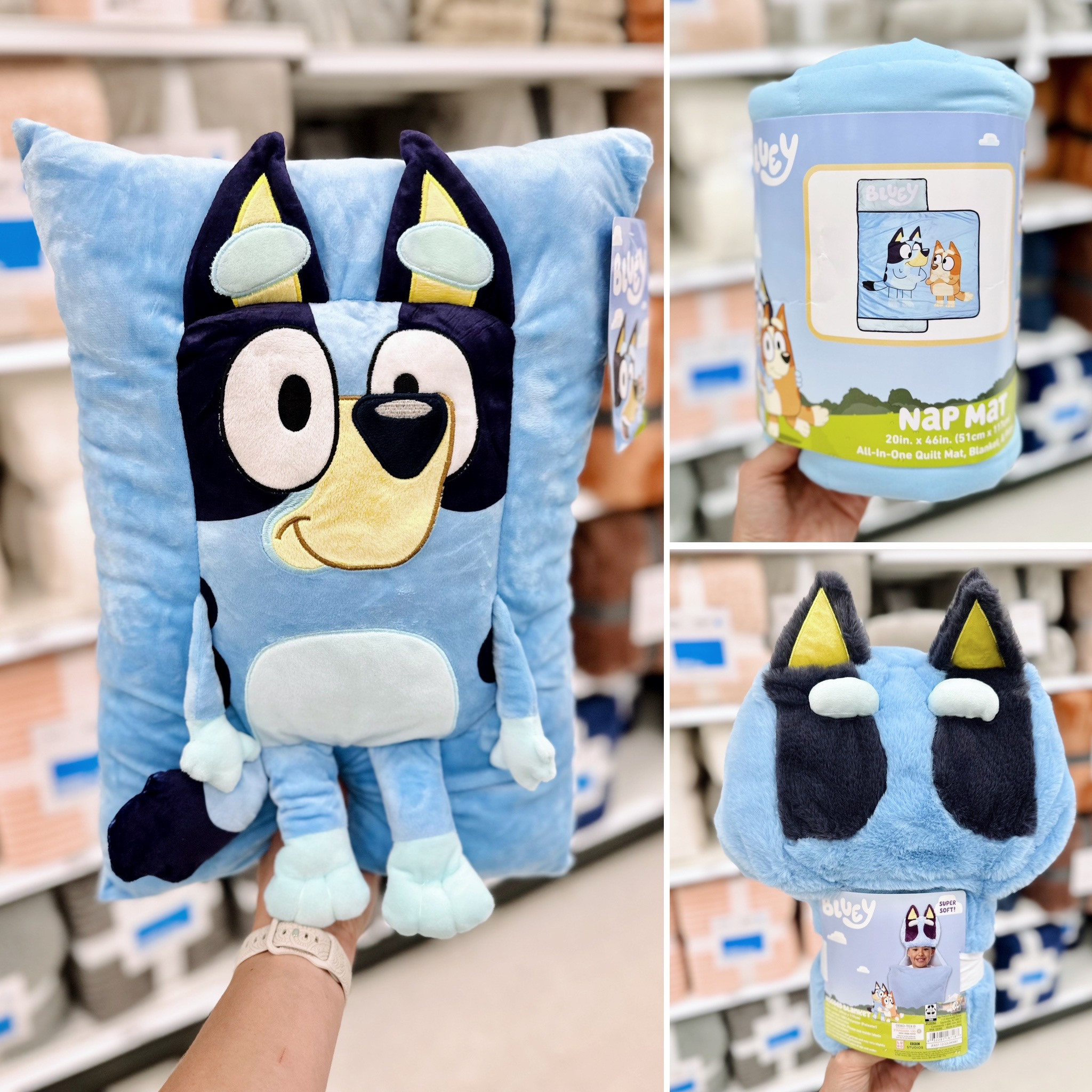 Who doesn’t love Bluey!? These blankets and pillow are a MUST for your Bluey-loving little!! — Which one are you snaggin’ for your kiddo?

💙 Bluey Hooded Blanket
💙 Bluey Pillow Buddy
💙 Bluey Nap Mat

#LTKkids #LTKunder50 #LTKhome