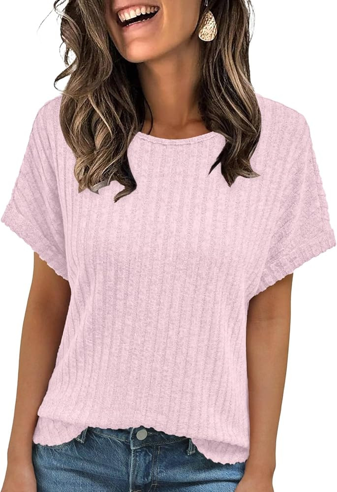 AUTOMET Women Summer Tops 2026 Spring Sweaters Dressy Casual Short Sleeve Shirts Business Blouses | Amazon (US)