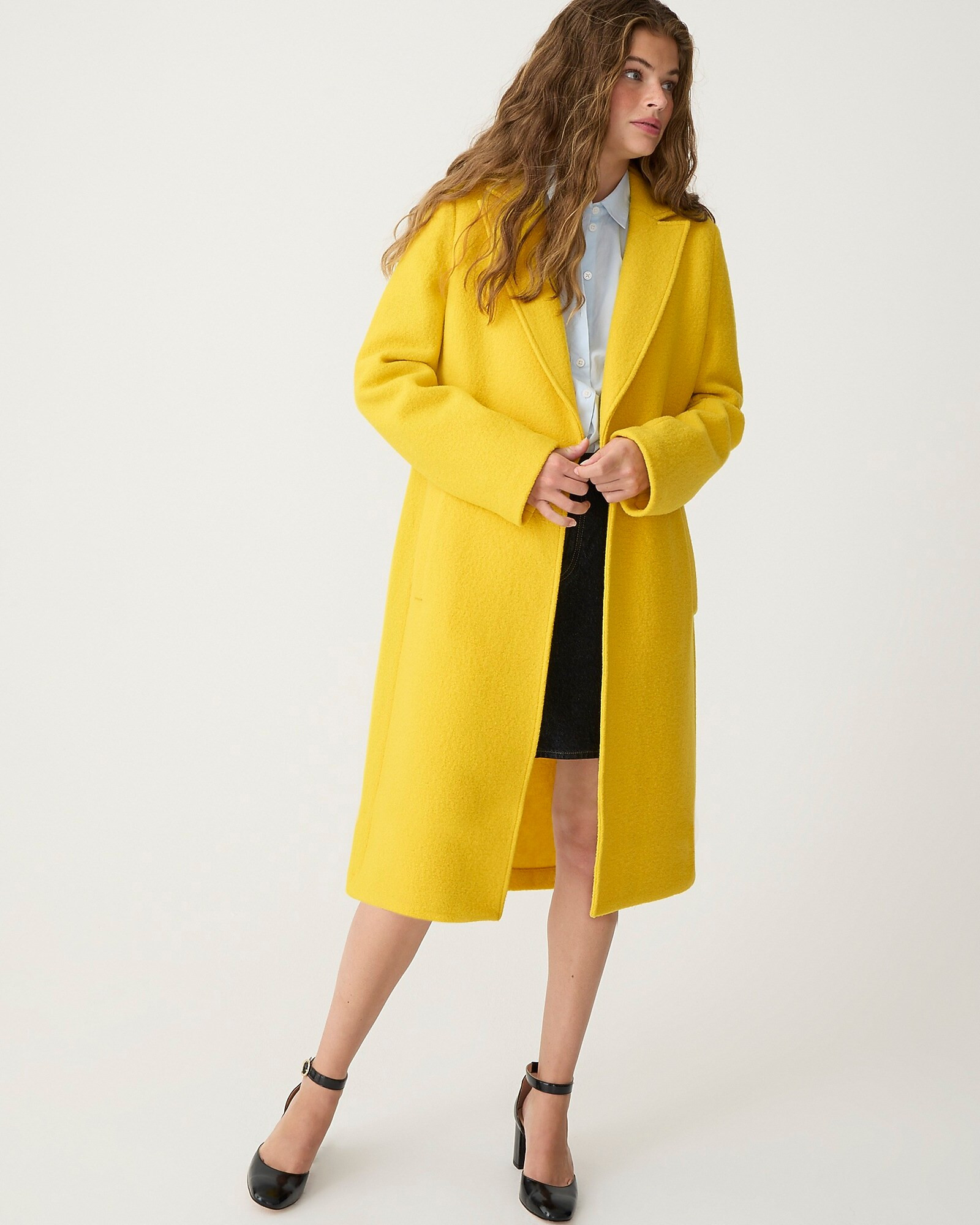 New Daphne topcoat in Italian boiled wool | J. Crew US