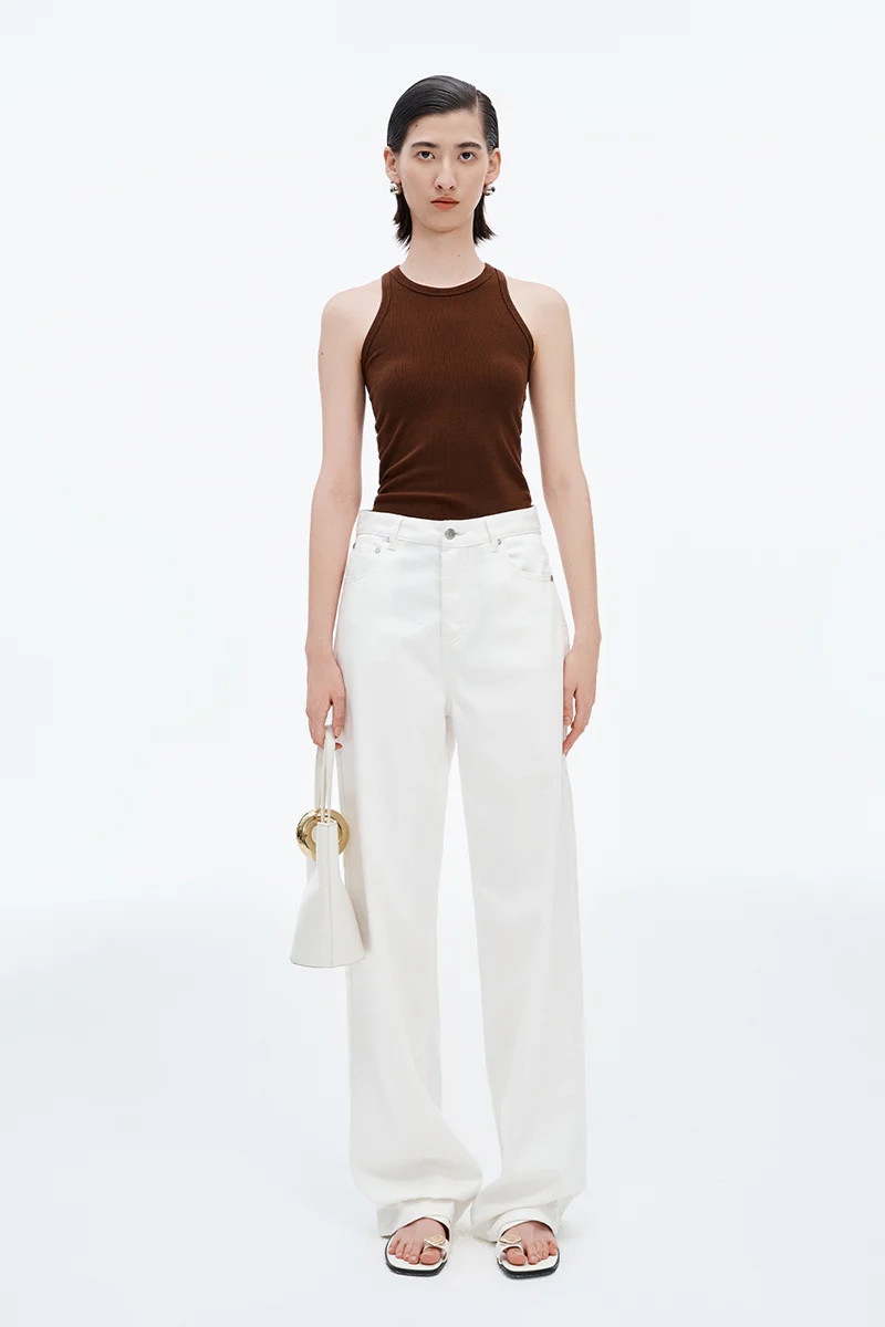 SELFWHO Lyocell blend white jeans | SELFWHO