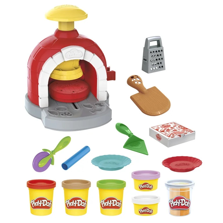 Play-Doh Kitchen Creations Pizza Oven Playset, 6 Cans & 8 Accessories, Pretend Play Preschool Toy... | Walmart (US)