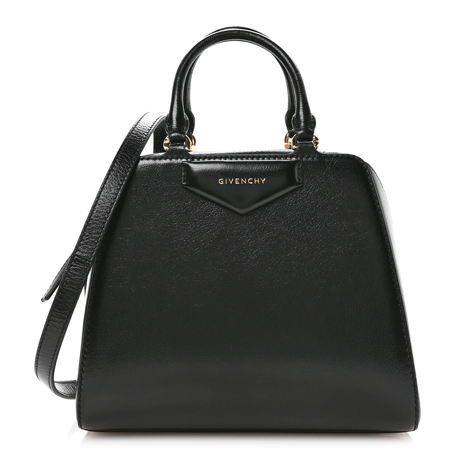 Tumbled Buffalo Mini Antigona Cube Bag Black | FASHIONPHILE (US)