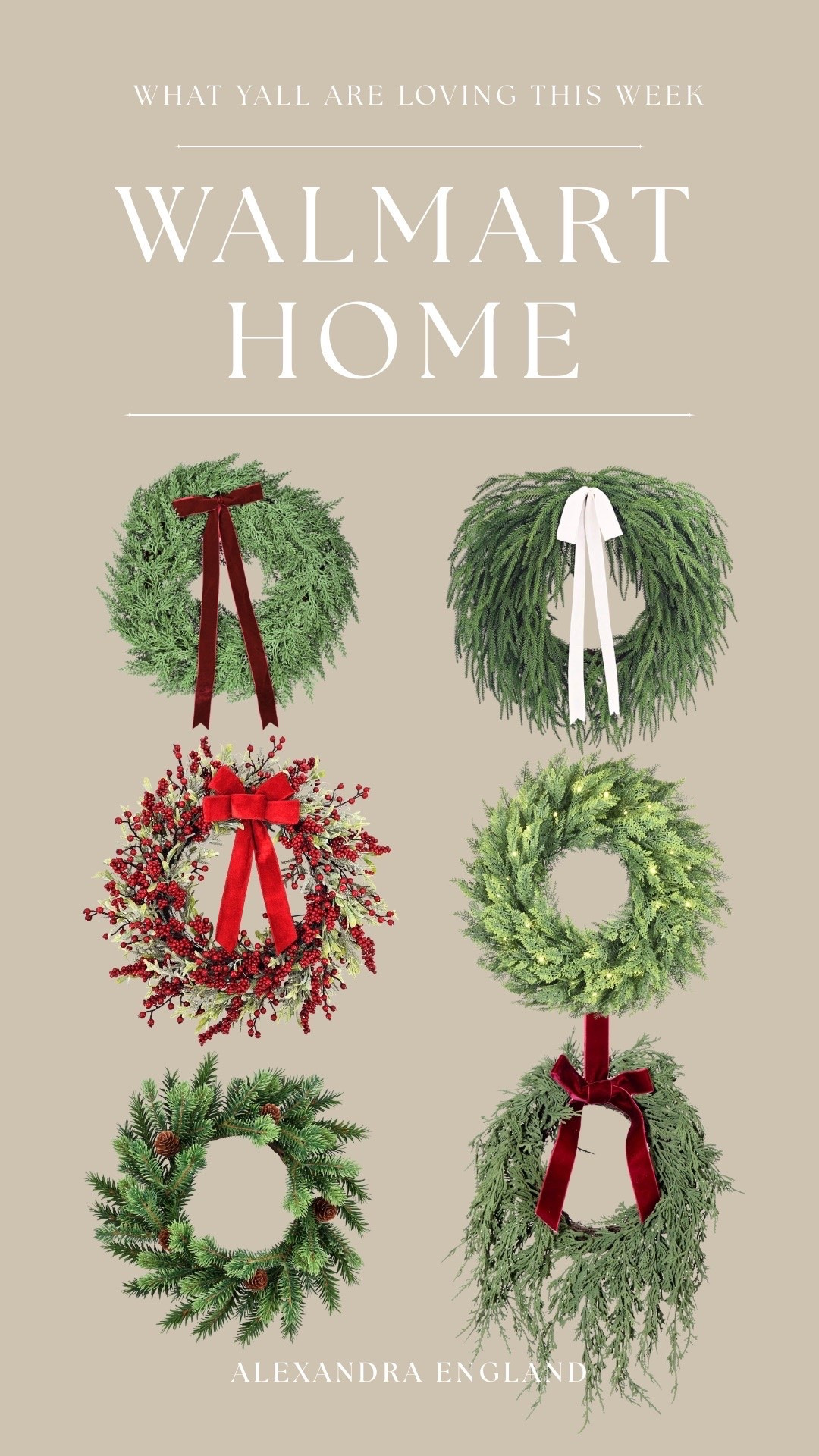 Holiday wreaths from @Walmart that are some of the best I have found. Getting ready to start Christmas decor season inspo! 



Christmas, wreaths, holiday, holiday decor, holiday inspo, Christmas inspo, holiday wreaths, porch, fireplace decor, mantel decor

#LTKSeasonal #LTKHome