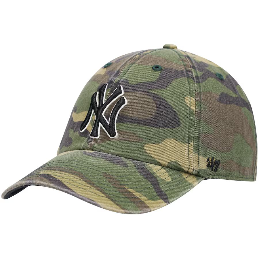 Men's New York Yankees '47 Camo Team Clean Up Adjustable Hat | MLB Shop