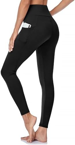 GAYHAY Leggings with Pockets for Women - High Waisted Tummy Control Workout Yoga Pants for Gym Ru... | Amazon (US)
