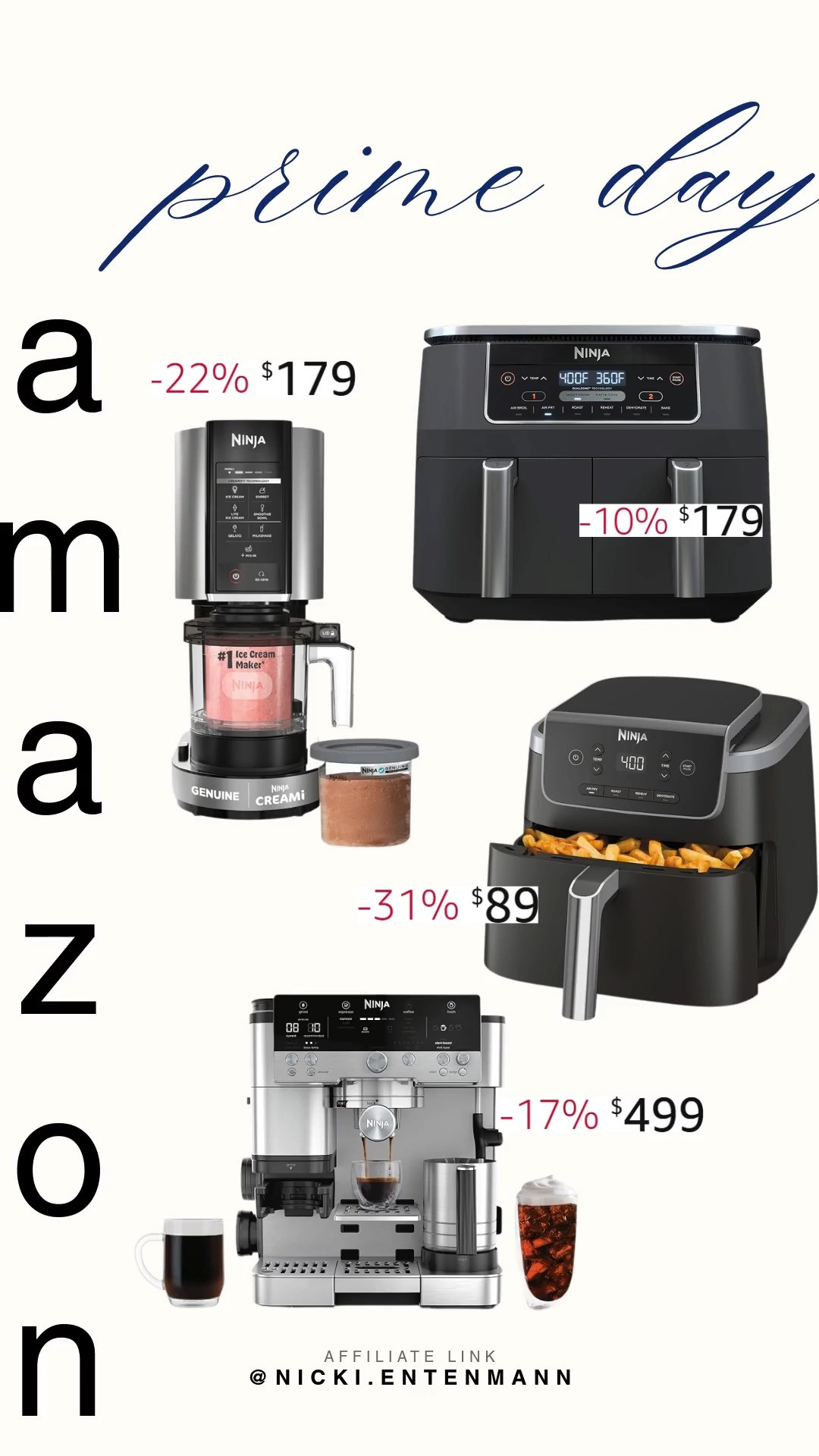 Prime Day kitchen upgrades crafted for everyday brilliance. From ice cream makers to air fryers, Ninja appliances blend comfort, style, and confidence seamlessly for modern cooking. #primeday #kitchenessentials #ninjaappliances #amazonfinds #kitchengadgets #homecooking #cookware #appliancesale #shoppingdeal #modernliving 🍦🍳✨ 

 #LTKfoodie #LTKHome #LTKSaleAlert