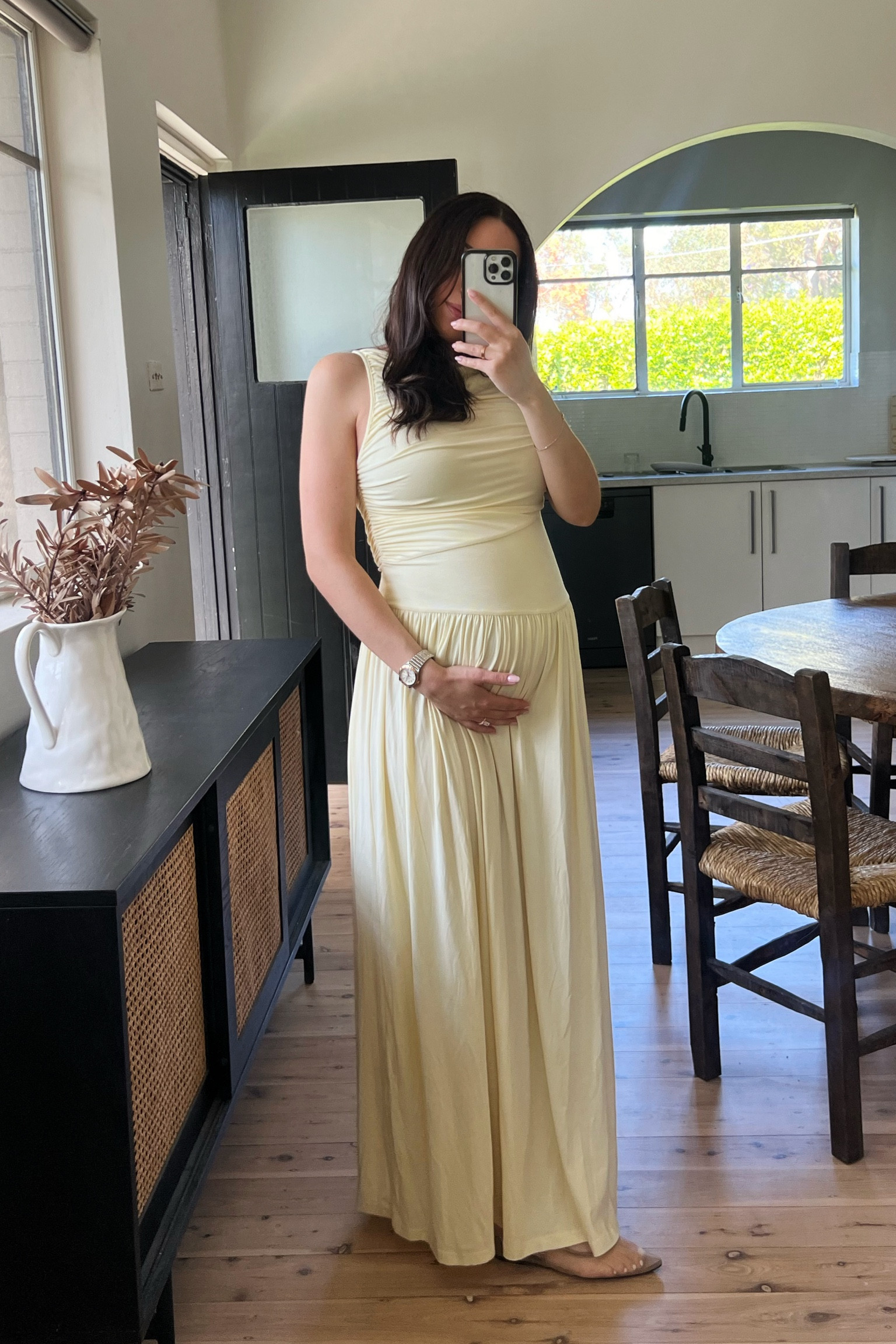 Butter yellow 🍋💛🧈
Wearing size small/8 

Pregnancy outfit capsule wardrobe 
Maternity outfit chic workwear maxi dress yellow dress summer dress spring dress 



#LTKworkwear #LTKmaternity #LTKaustralia