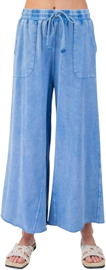 Easel Wide Leg Bohemian Palazzo Pants | Amazon (US)