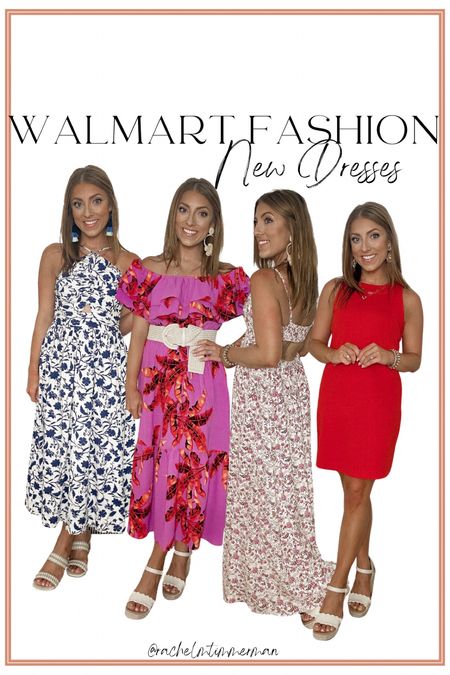 Excited to be sharing some of the new Walmart fashion dress arrivals! These are some of the most perfect spring and summer dresses I’ve ever purchased. Beautiful, great fit, amazing quality and will have people saying I can’t believe you found this on Walmart haha. All different styles, colors and perfect for many occasions. I love a good midi dress especially. 

Walmart Fashion. Walmart Finds. LTK under 50. Summer dresses. Summer style. Midi dress. 