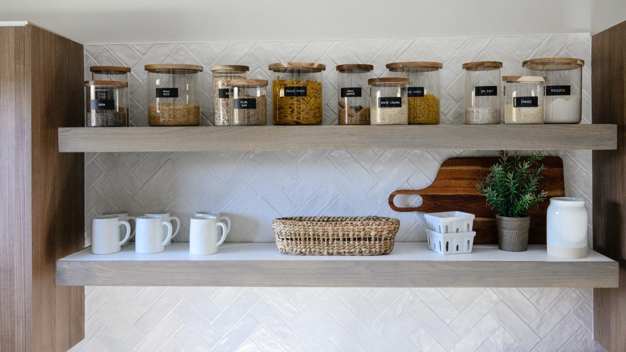 Pantry organization floating shelves neat method 

#LTKHome