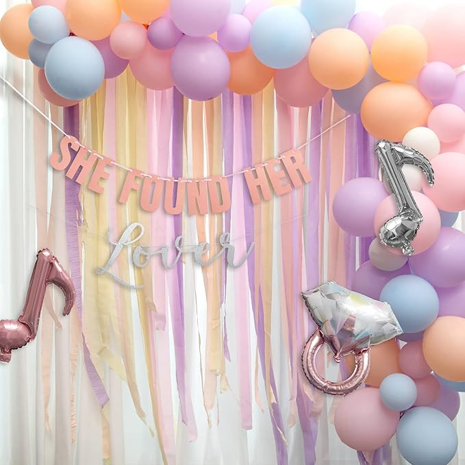 She Found Her Lover Party Decorations – 95 Piece Set | Bachelorette & Bridal Shower Decor with ... | Amazon (US)