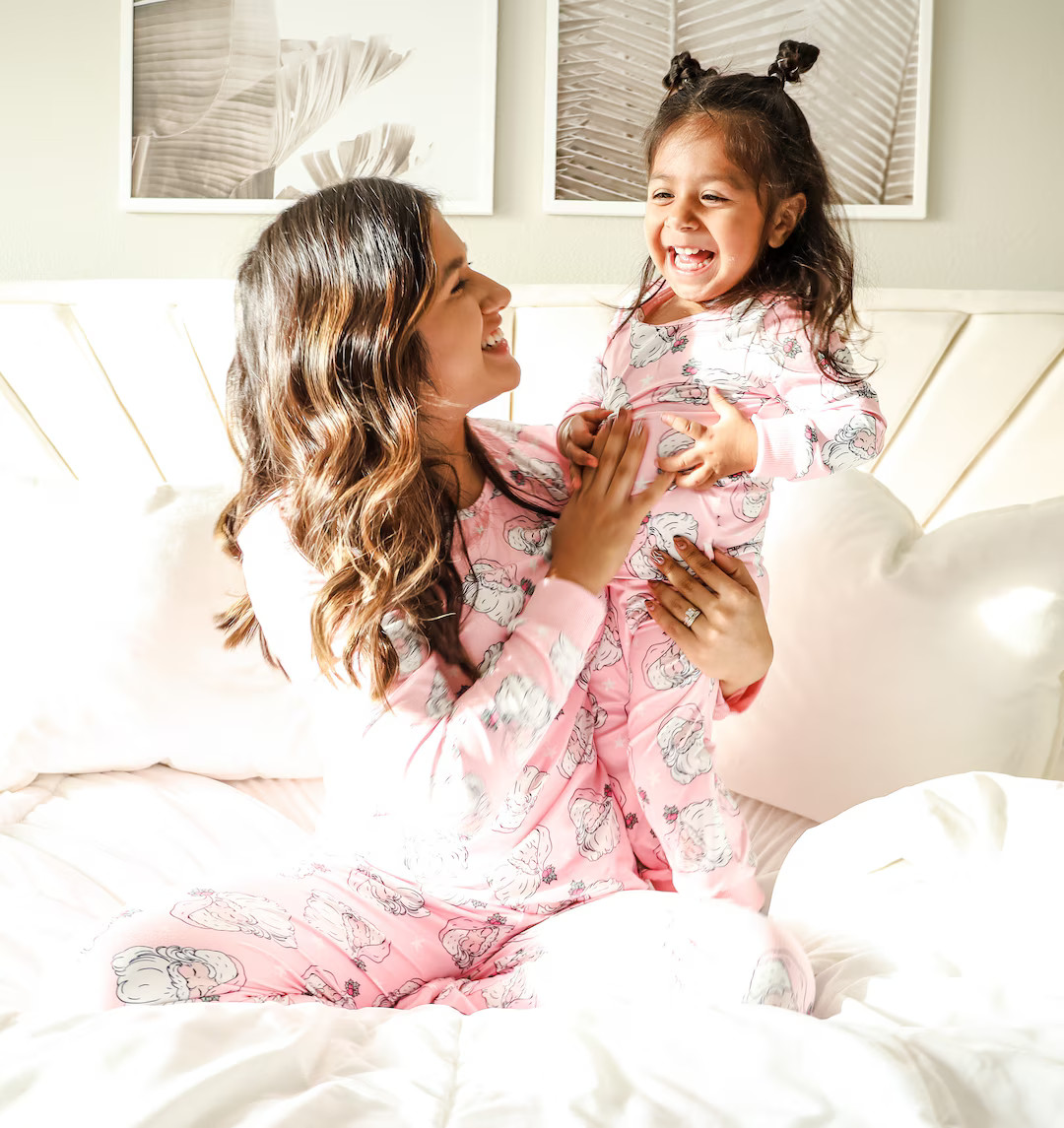 SANTA BABY PAJAMAS , family pajamas, mother daughter, matching outfits, matching pajamas, mommy a... | Etsy (US)