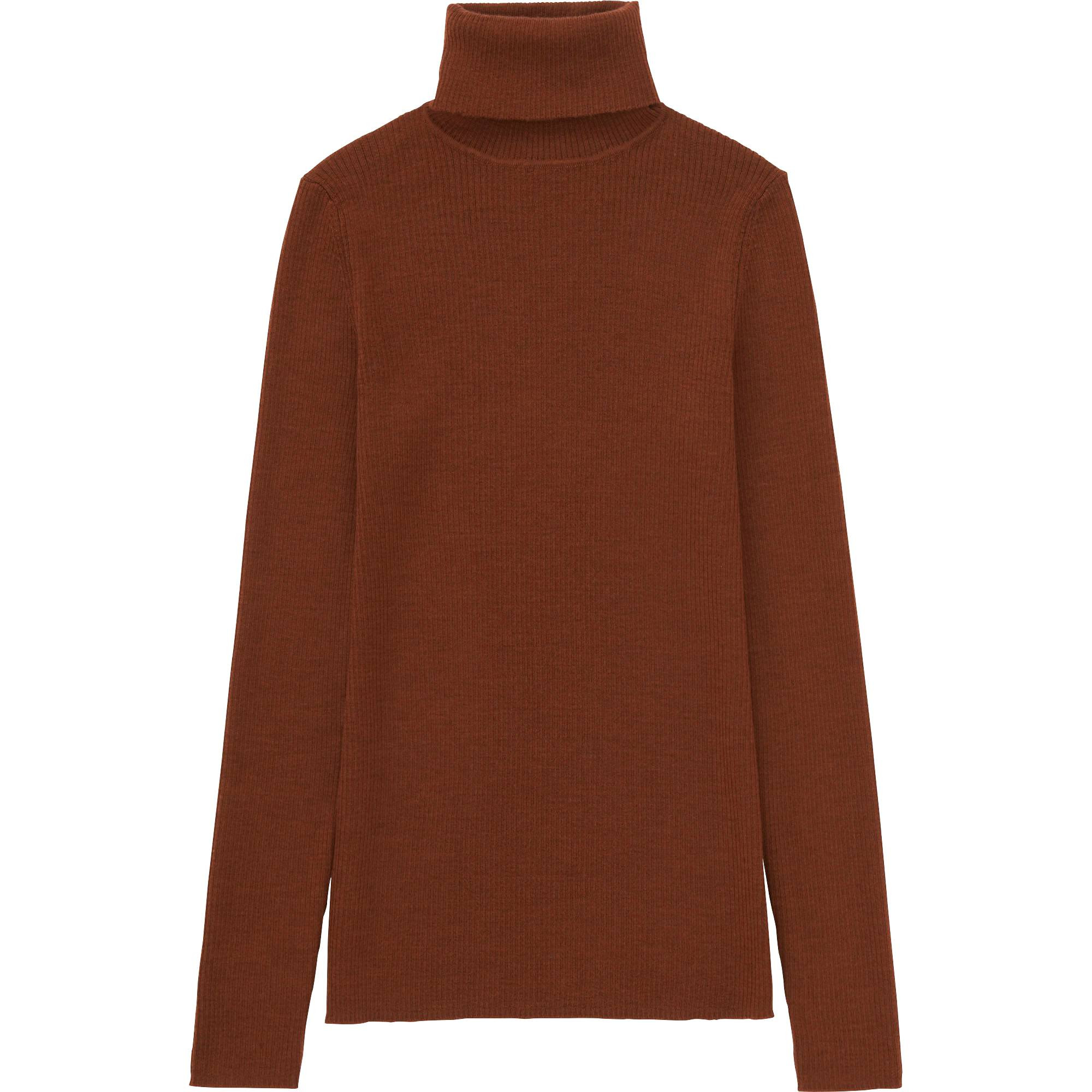 WOMEN EXTRA FINE MERINO RIBBED TURTLE NECK SWEATER | UNIQLO (US)
