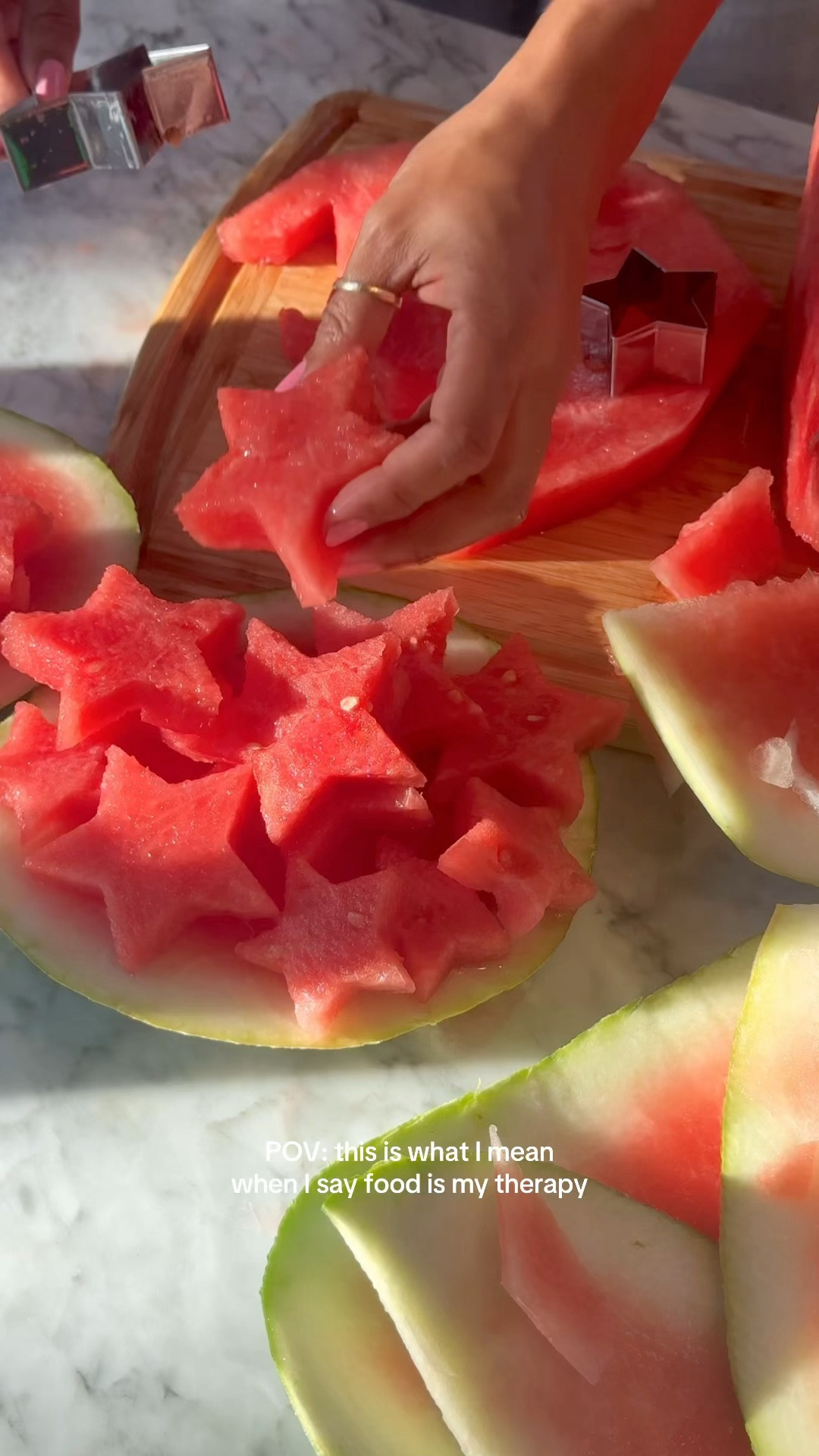 Cutest 4th of July star shaped watermelon  for charcuterie boards, fruit cups, and drink garnishments! #4thofjuly #starsandstripes #partyideas 

#LTKSeasonal #LTKHome #LTKParties