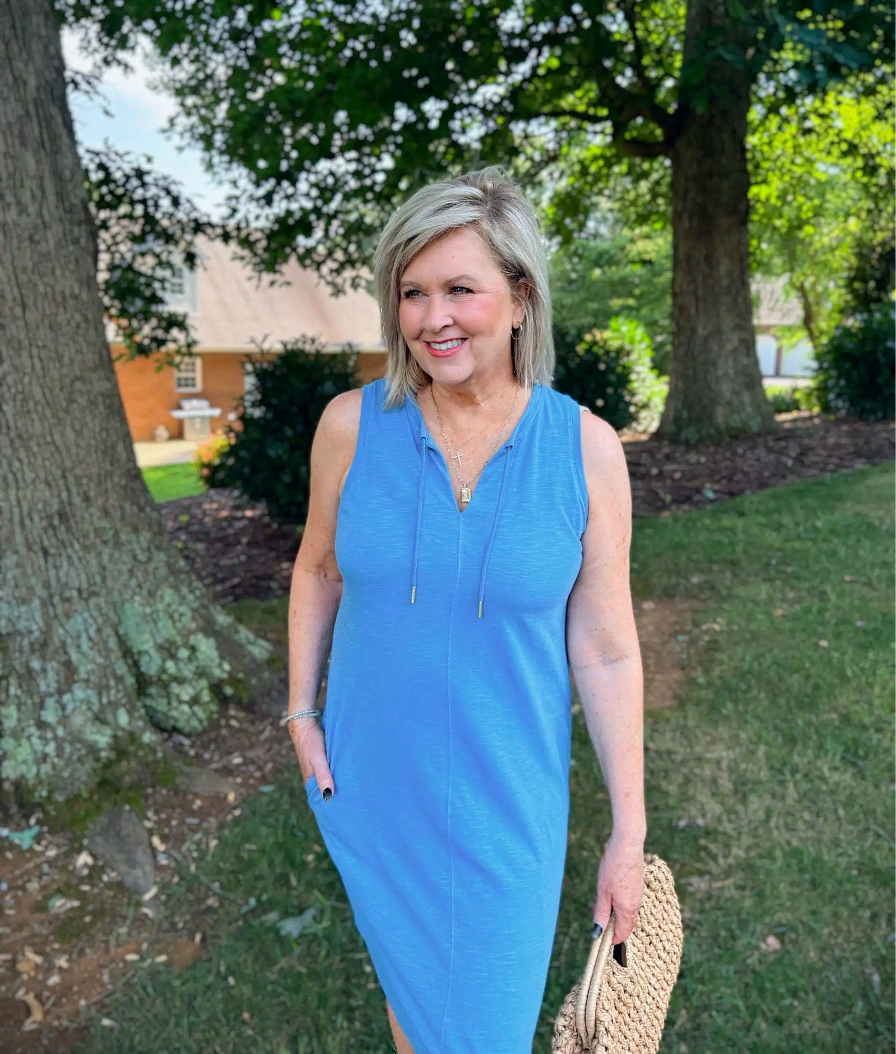 On a hot summer day, nothing is cooler than a comfy dress. This knit one from @kohls is a gorgeous color and is perfect for summer. 
#kohlspartner #kohls #kohlsfinds

#LTKOver40
