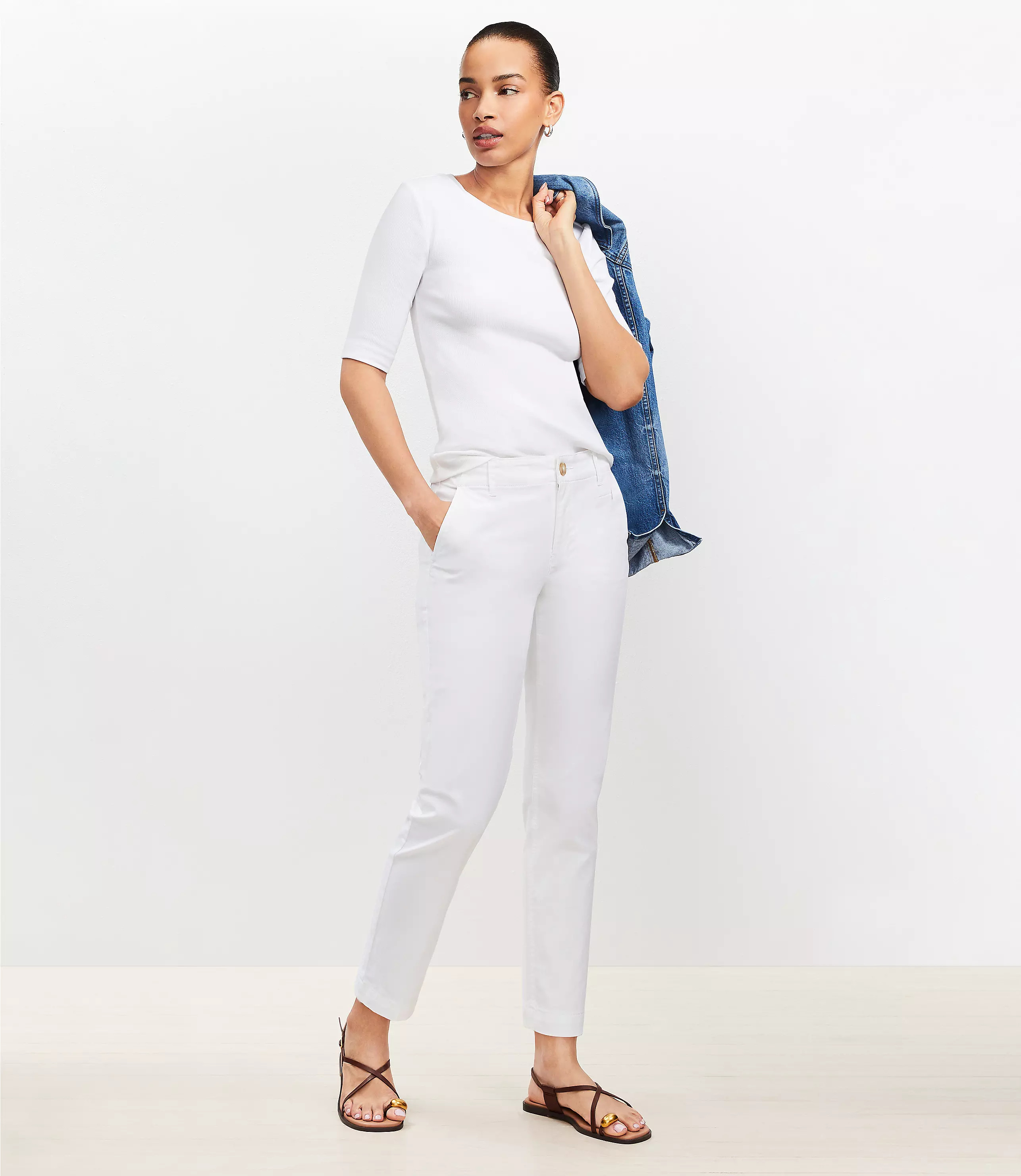 Monroe Slim Chino Pants | LOFT