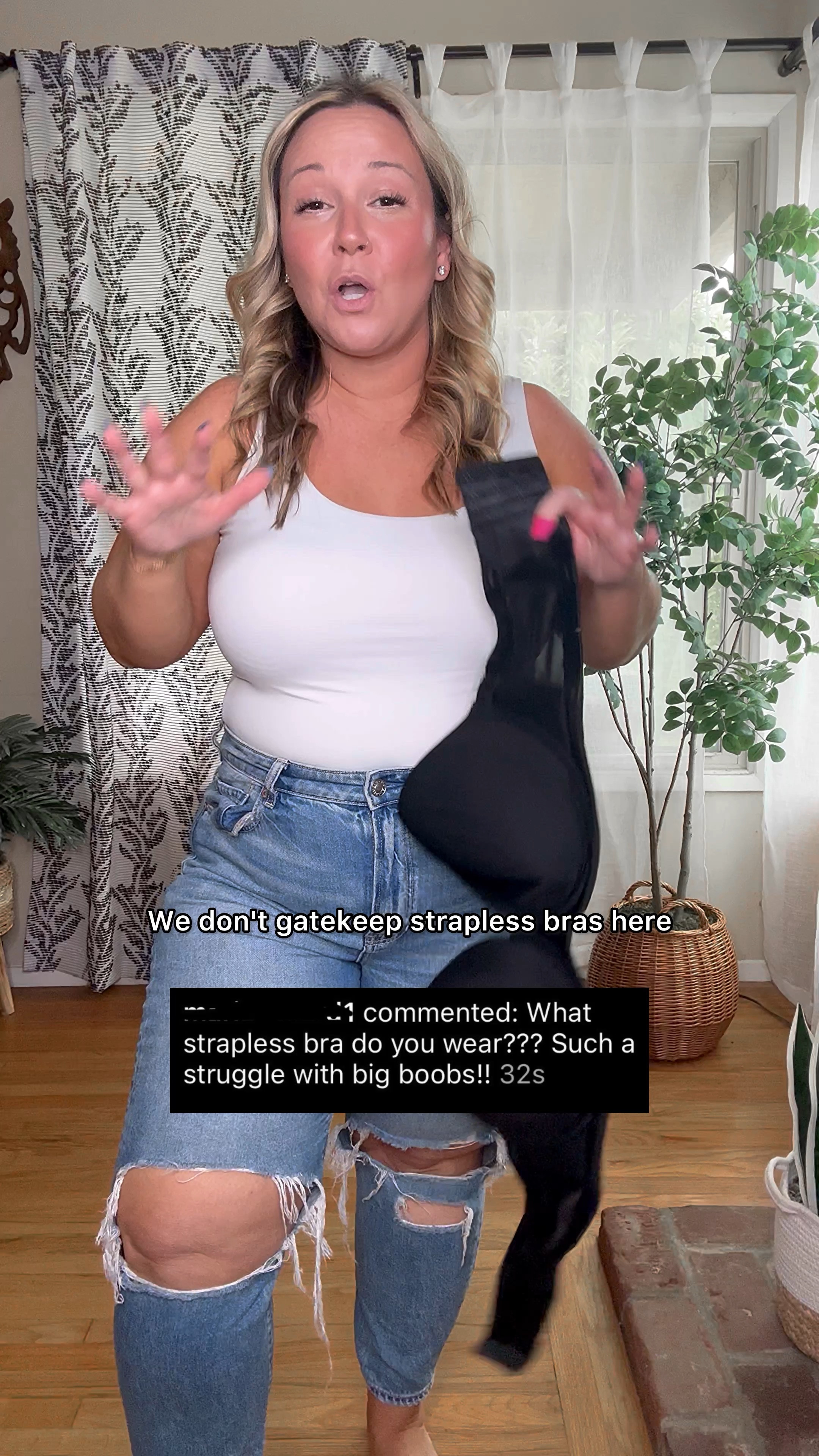 My fave strapless bra! 
Hands down the best I’ve personally ever tried! 
I’m a 38DDD and it works fabulous for me! 

Midsize style, curvy style, size 12, size 14

#LTKOver40 #LTKMidsize #LTKFindsUnder100