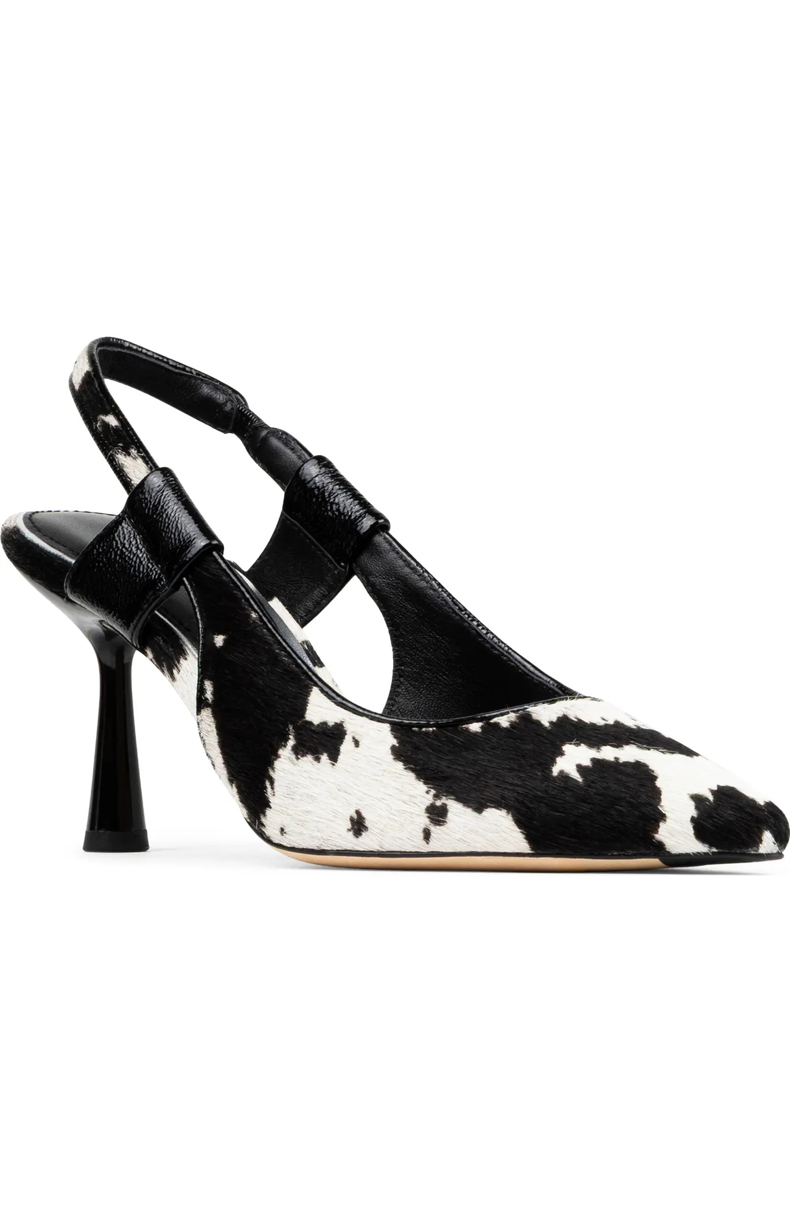 Elliemay Slingback Genuine Calf Hair Pointed Toe Pump (Women) | Nordstrom