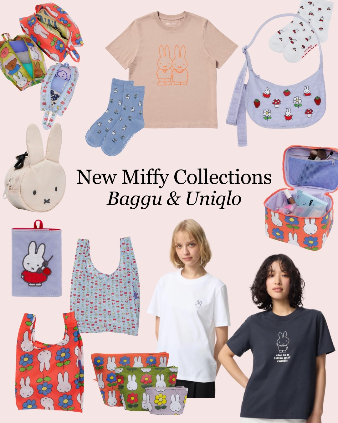New Miffy collections at Uniqlo and Baggu! These are so cute! 🥹

The Miffy x Baggu collection launches on March 6th at 10am PST. 
The Miffy x Uniqlo collection launches on March 10th (mid-morning, exact time not specified). 

#miffy #uniqlo #bag #purse #graphictee #travel #kawaii 

#LTKItBag #LTKFamily #LTKStyleTip