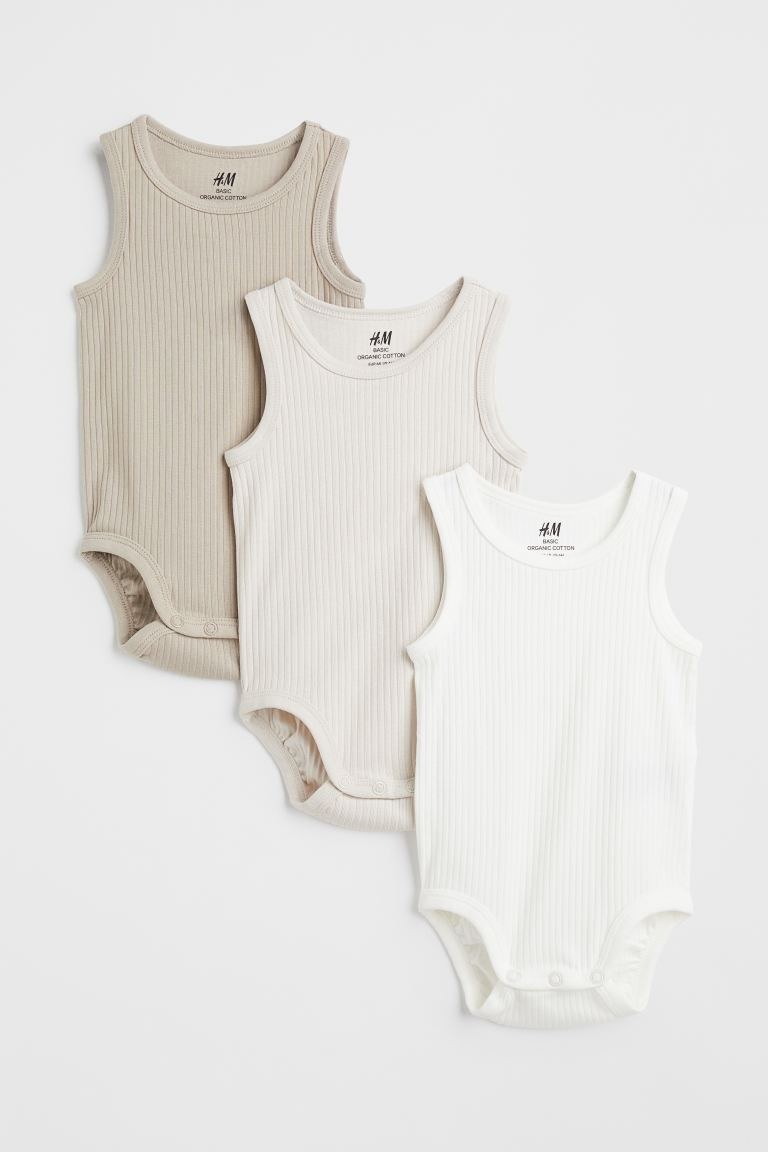 3-pack Sleeveless Bodysuits | H&M (US + CA)