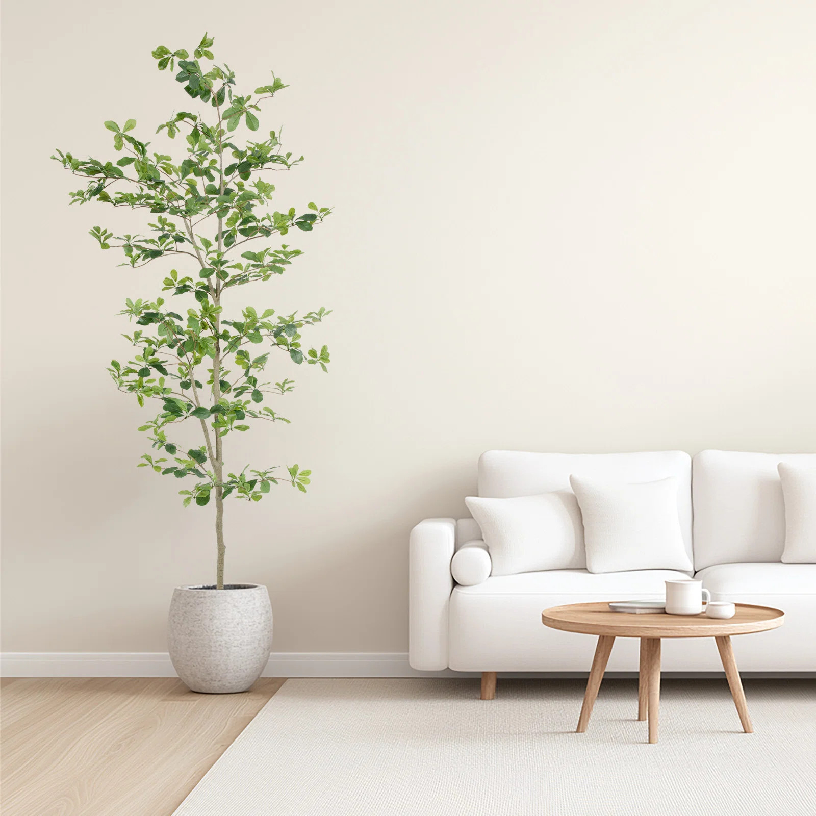 7ft Black Olive Tree with Realistic Silk Leaves & Trunks for Home Office Patio Porch Room Decor | Wayfair North America