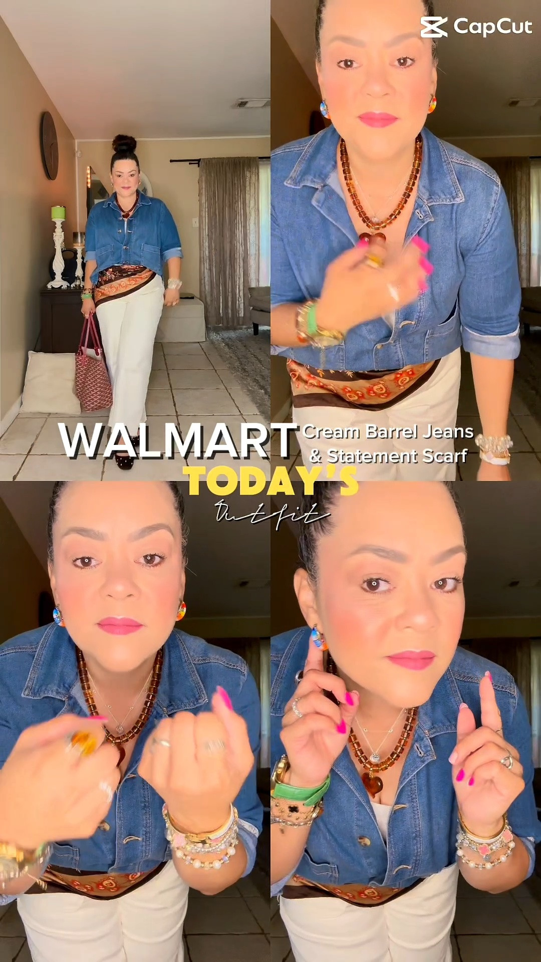 Walmart Barrel Jeans + Denim Shirt/Jacket and scarf is everything for summer! @Target @shoplc @walmart @tjmaxx @amazonfindsandfashion

#LTKootd #LTKMidsize #LTKOver40
