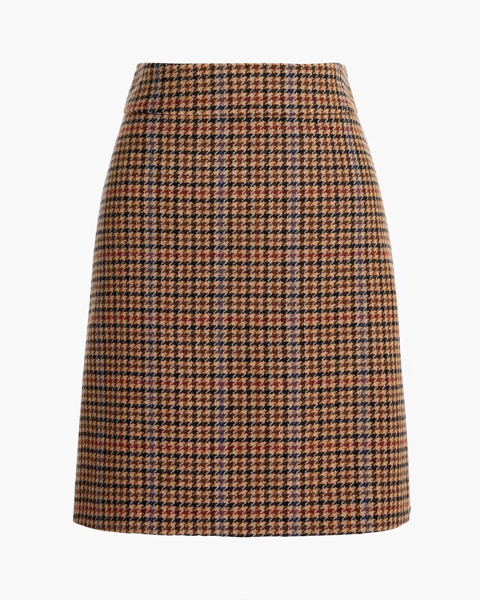 Wool-blend mini skirt in houndstooth | J.Crew Factory