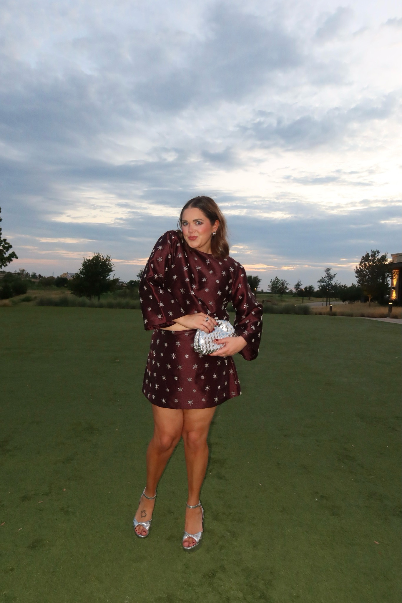 Dressy cocktail skirt set wearing 14 in top and skirt. Heels are old!

#LTKgrwm #LTKootd