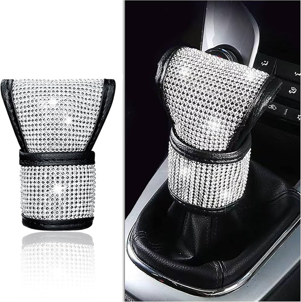 Crystal Auto Gear Shift Cover Bling Car Accessories,Universal Car Knob Gear Stick Protector from ... | Amazon (US)