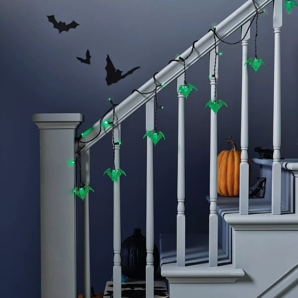 25ct Bat Halloween Icicle Lights Green - Hyde & EEK! Boutique™ | Target