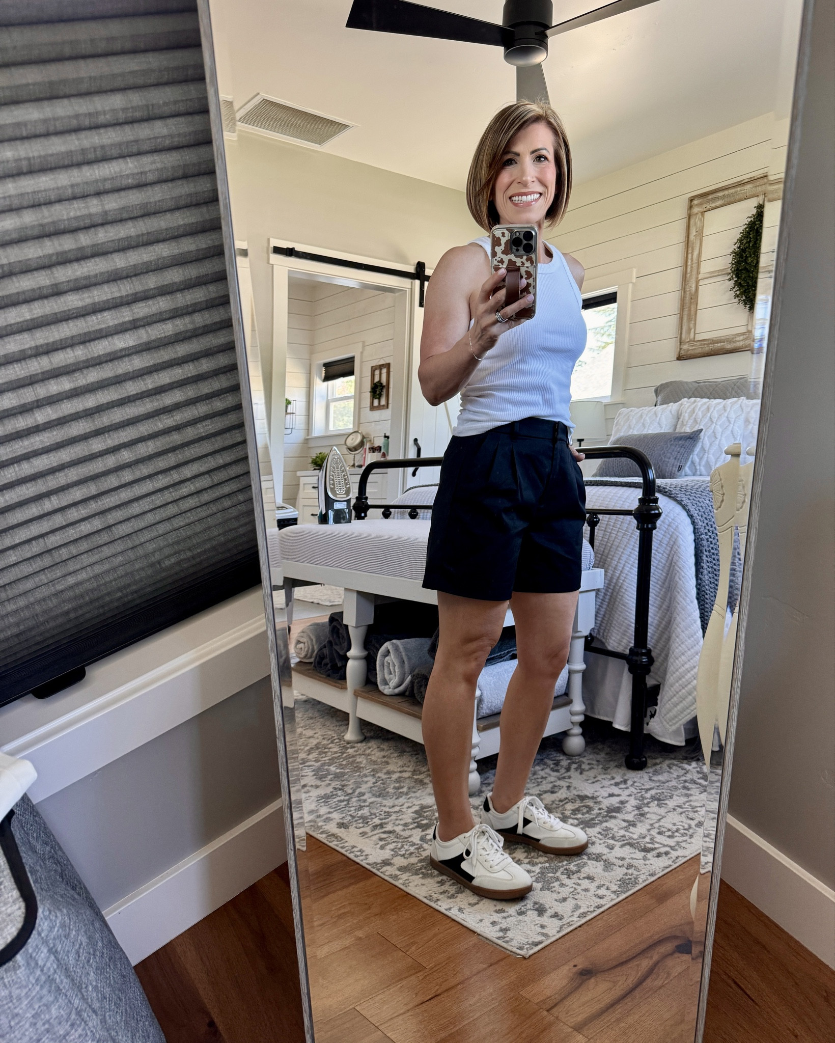 Another great Old Navy find. These cute trouser shorts are comfy and lightweight. Runs a little big - I’m wearing and XS

#LTKStyleTip #LTKSeasonal #LTKOver40