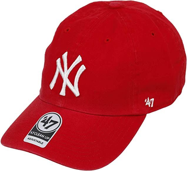 MLB New York Yankees Men's '47 Brand Clean Up Cap, Red, One-Size | Amazon (US)