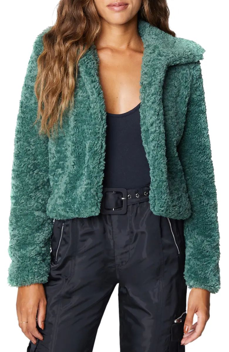 Faux Shearling Crop Jacket | Nordstrom